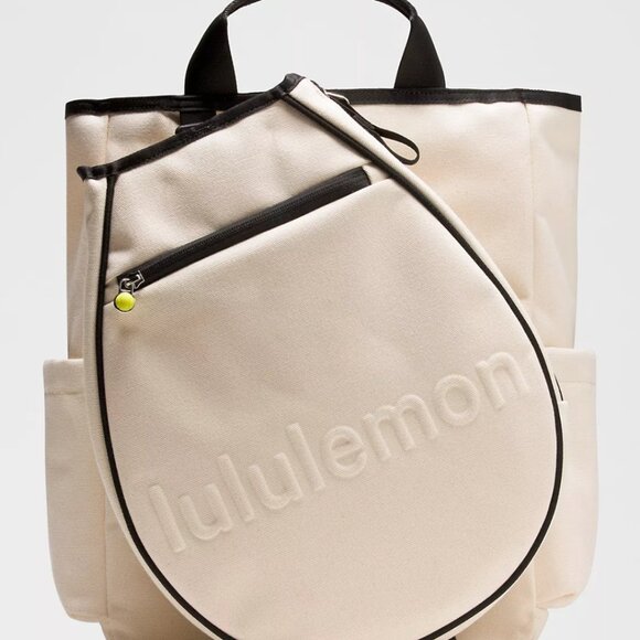 Lululemon Racket Bag 19L in Natural/Black - Picture 3 of 12